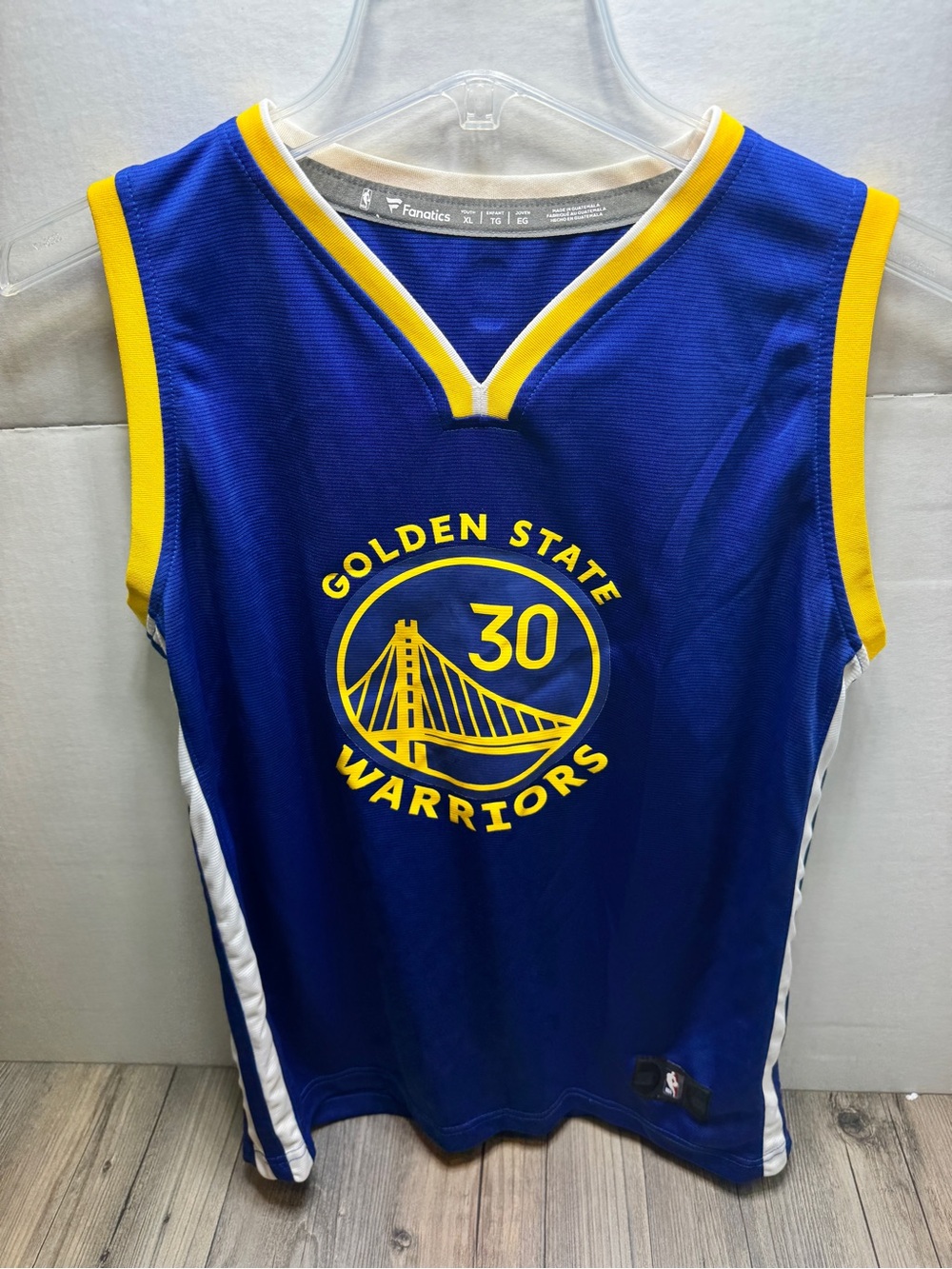 Fanatics Stephen Curry Golden State Warriors jersey #30 NBA Blue Youth Size XL